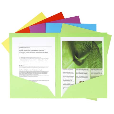 Exacompta ROCK "S double pocket folders cardboard 210 gsm A4 assorted colours