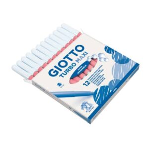 Pennarello GIOTTO Turbo Maxi punta grossa in fibra 5 mm rosa