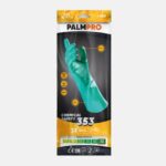 Nitrile reusable gloves M green
