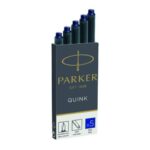 Parker Quink blue fountain pen ink cartridges