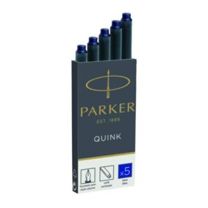 Parker Quink blue fountain pen ink cartridges