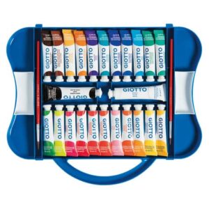 Tempere GIOTTO Extra 12 ml assortiti scatola da 24 tubetti +2 pennelli