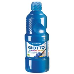 Tempera a base acrilica GIOTTO Acrylic Paint flacone 500 ml cyan