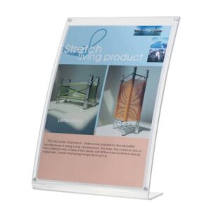 Porta-avvisi Q-Connect in polimetilmetacrilato con base a L