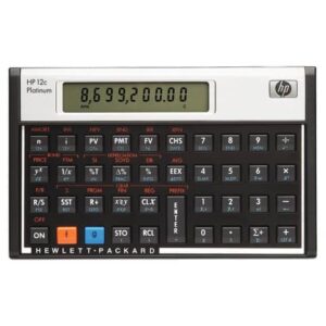 HP 12C Platinum Financial Calculator with 12-character LCD display