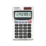 Calcolatrice tascabile a doppia alimentazione SHARP con display a 12