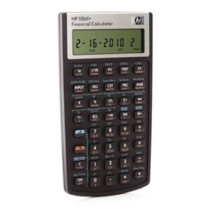 HP 10bII+ Scientific Calculator with 12-digit display black/silver