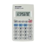 SHARP pocket calculator with 8-digit display white