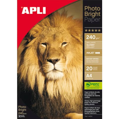 Carta fotografica inkjet Decadry A4 alta qualità - finitura lucida - 240 g/m²