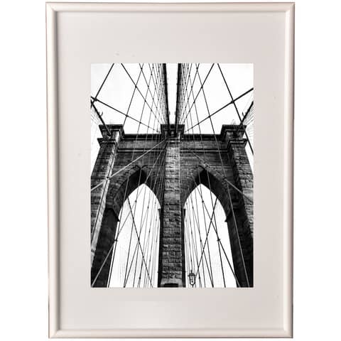 Cornice Methodo Hooker Crilex da parete A4 bianco