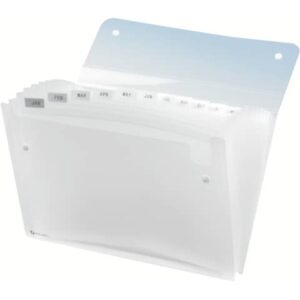 Cartella a soffietto Rexel trasparente 21x29,7 cm dorso 2 cm 13 tasche