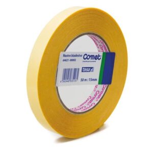 Comet OPP double-sided adhesive tape transparent 15 mm x 50 m - polypropylene without