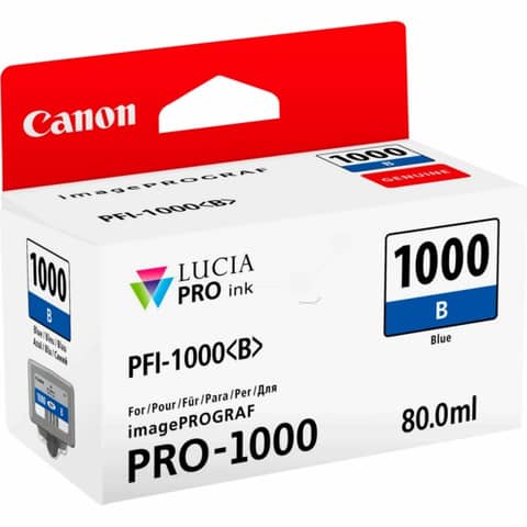 Canon Blue Inkjet Cartridge PFI-1000B