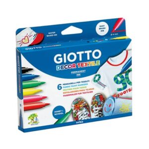 Pennarelli per tessuti GIOTTO Decor Textile tratto fine 1-3 mm assortiti