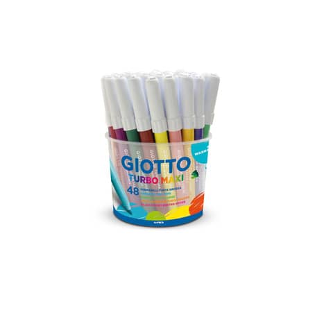 Pennarelli GIOTTO Turbo Maxi punta grossa in fibra 5 mm assortiti