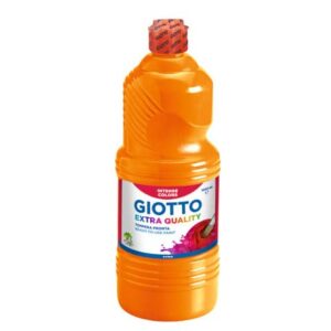 Tempera a base d'acqua GIOTTO Extra Quality flacone 1 lt arancione