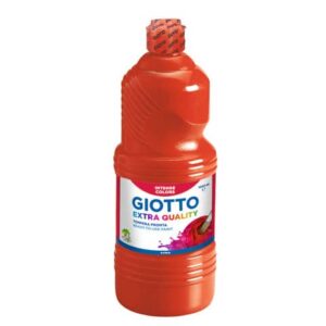 Tempera a base d'acqua GIOTTO Extra Quality flacone 1 lt rosso vermiglione