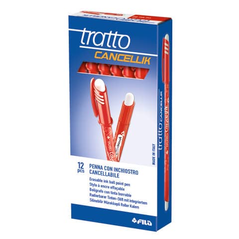 TRATTO Cancellik 1 mm red erasable biros