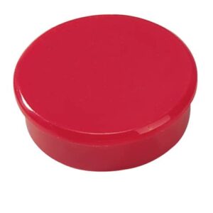 Magneti Dahle rotondi Ø 38 mm rosso altezza 13,5 mm - forza 25 N -