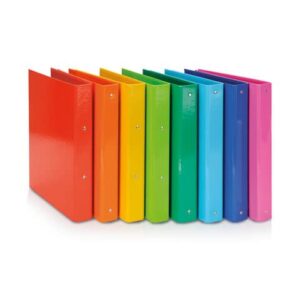 Raccoglitore Euro-cart Iris A4 dorso 4 cm - 4 anelli tondi 30 mm giallo