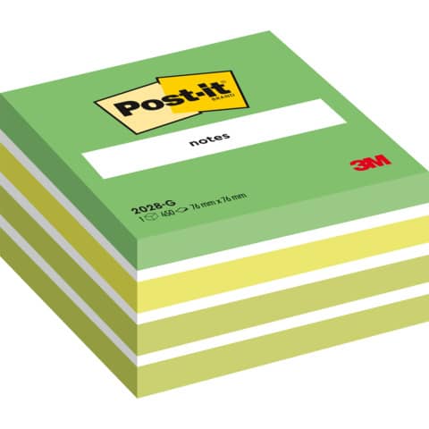 Foglietti riposizionabili Post-it® Notes Cubo Neon 76x76 mm assortiti 450 ff