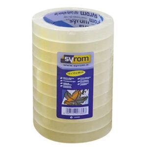 Nastro adesivo Noysy SYROM formato 15 mm x 66 m ppl trasparente