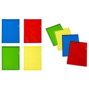 Cartelline a L in PVC Sei Rota Capri 61 R Color altissimo spessore - blu A4 -