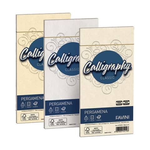 Buste per carta da lettere da stampare Favini Calligraphy Liscio 90 g/m²