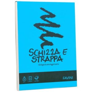 Album da disegno Favini SCHIZZA&STRAPPA in carta naturale liscia 50 g/m²
