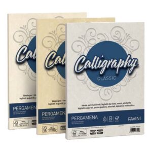 FAVINI Calligraphy parchment paper for letterpress, smooth finish 90