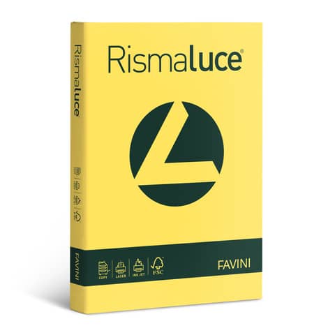 Coloured paper Favini Rismaluce strong colours 90 gsm A3 sun yellow