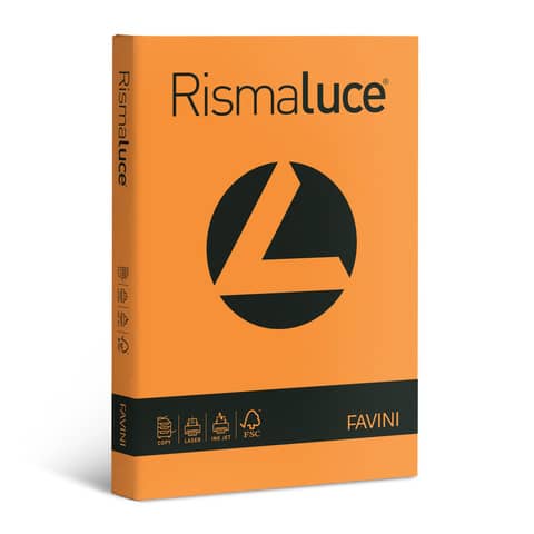 Coloured paper Favini Rismaluce strong colours 90 gsm A3 orange
