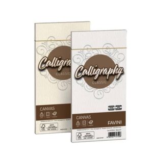 EC- FAVINI canvas paper Calligraphy printing envelopes 100