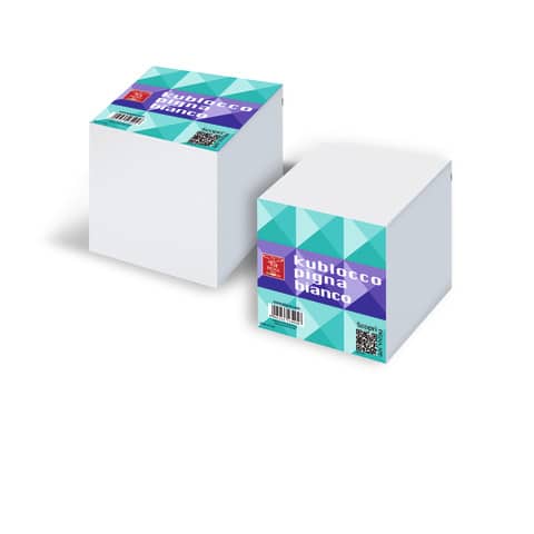 Blocco per appunti Kublocco 9x9x9 cm Pigna con 850 fogli bianchi staccabili