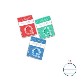 Blocco 50 fogli Pigna a 4 fori Quablock A4 1R