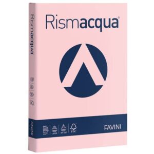 Carta colorata Favini Rismacqua colori tenui 140 g/m² A4 rosa 10 -