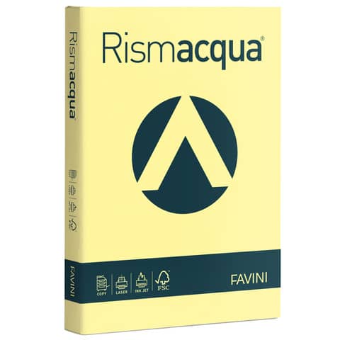 Carta colorata Favini Rismacqua colori tenui 90 g/m² A4 giallo chiaro 07