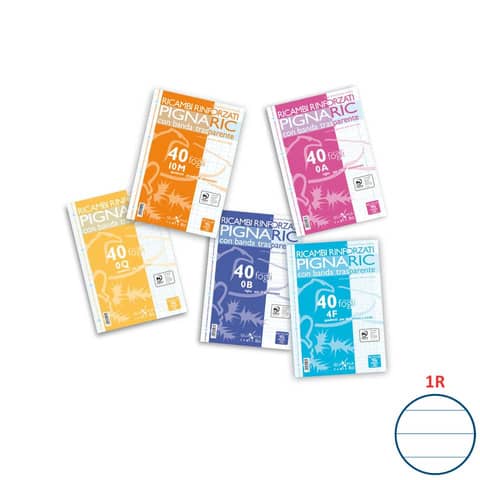Ricambi per quaderni Pignaric Pigna a 4 fori 80 g/m² A4 1R