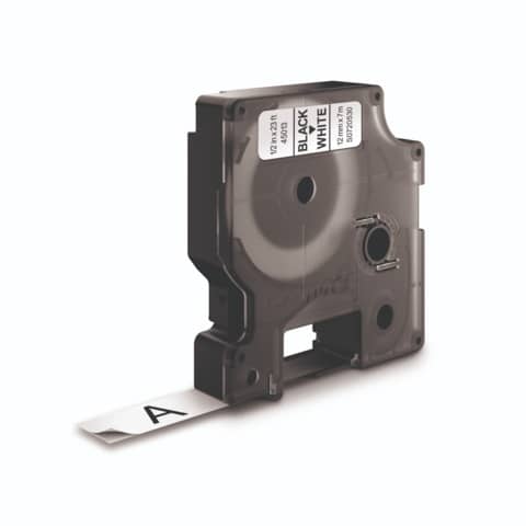 Nastro per etichettatrici Dymo D1 12 mm x 7 m nero/bianco