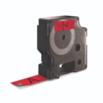 Nastro per etichettatrici Dymo D1 19 mm x 7 m nero/rosso