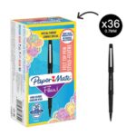 Paper Mate Flair/Nylon M 1.1 mm black fibre-tipped pens