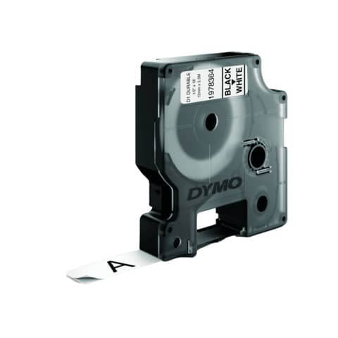 Nastro per etichettatrici Dymo D1 Durable 12 mm x 5,5 m nero/bianco