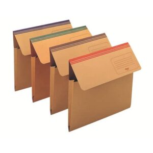 Cartelline a busta King Mec Dixie Mec con soffietto da 4 cm assortiti -