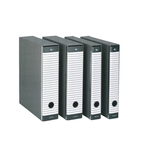 Registratore con custodia Esselte G12 Delsoline commerciale dorso 5 cm cartone