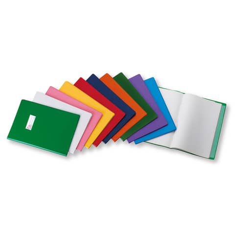 Copriquaderno con etichetta FAVORIT Coprimaxi laccato 21x29,7 cm rosso