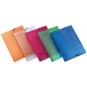 Cartellina a 3 lembi con elastico FAVORIT Lumina 24x32 cm dorso 2,5 cm