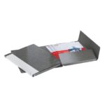 Esselte I54 DELSO LINE 6/I50 2-flap folders white/grey 25x32 cm spine