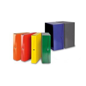 Portaprogetti con bottone EURO-CART presspan monolucido 25x35 cm dorso 4 cm