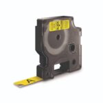 Nastro per etichettatrici Dymo D1 12 mm x 7 m nero/giallo
