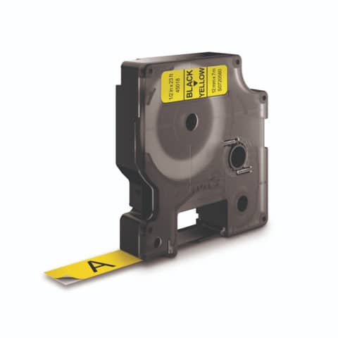 Nastro per etichettatrici Dymo D1 12 mm x 7 m nero/giallo